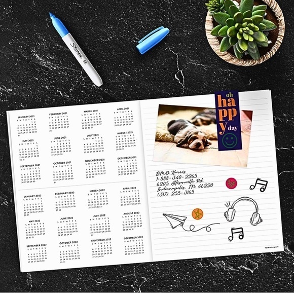 🟢DONATING 12/15!🟢 2 NEW Planners Botanical & Heart Calendars NWT - Picture 15 of 15